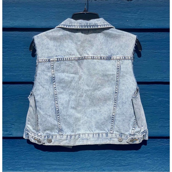 Topshop Denim Vest - Picture 2 of 3